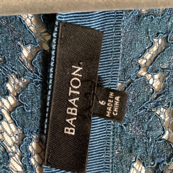 Babaton Blue Floral Lace Dress - Picture 4 of 9